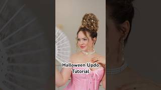 Historic Halloween updo! #halloween2025 #hairstyle #bridgerton