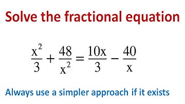 Solve a fractional equation using two methods, including completing the square method.