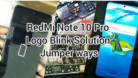 Redmi Note 10 Pro Logo blinking solution (battery symbol only) Xiaomi Mi logo blink jumper ways