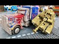 Transformers: Autobots VS Golden Brawl, Optimus (stop-motion) & Lego Experiment Skeleton Pyramid