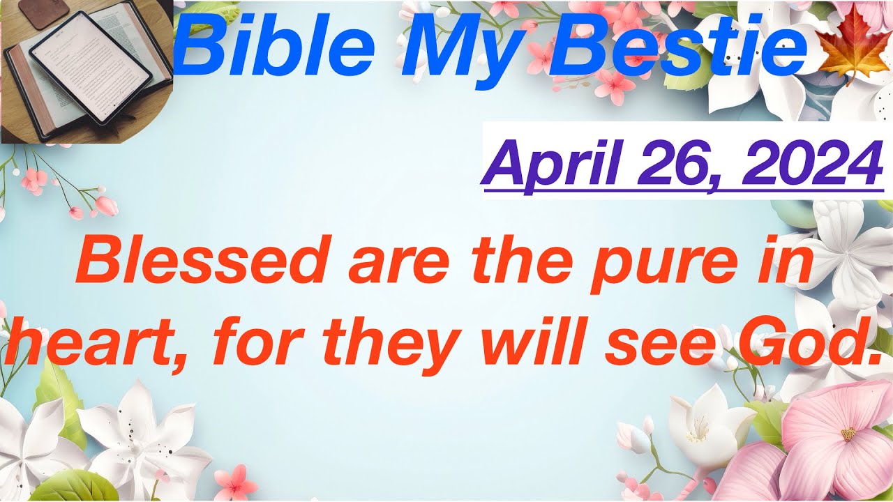 April 26th Scripture Bible Verse of the Day: APRIL 26, 2024 - YouTube