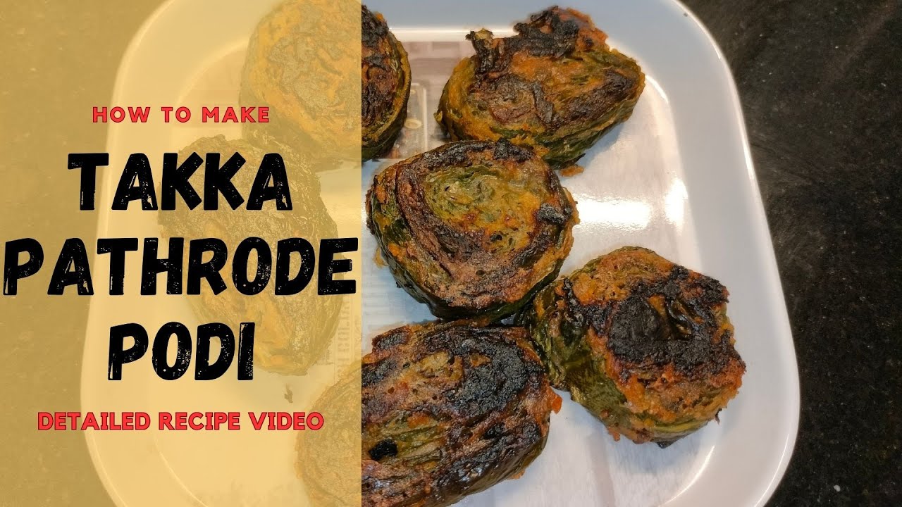 Pathrode Takka Pathrode Podi I Colocasia Leaves Fritters using Buttermilk I # ...