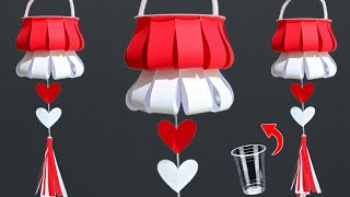 August 17th Decorations from Used Plastic Cups - Indonesian Independence Day Decor - DIY