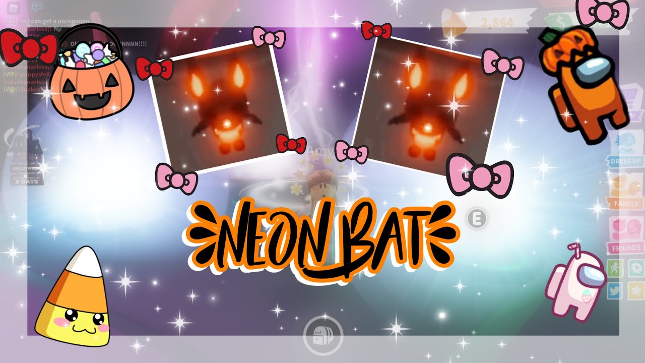 Making a neon BAT in adopt me || Halloween 2020 || Roblox - YouTube