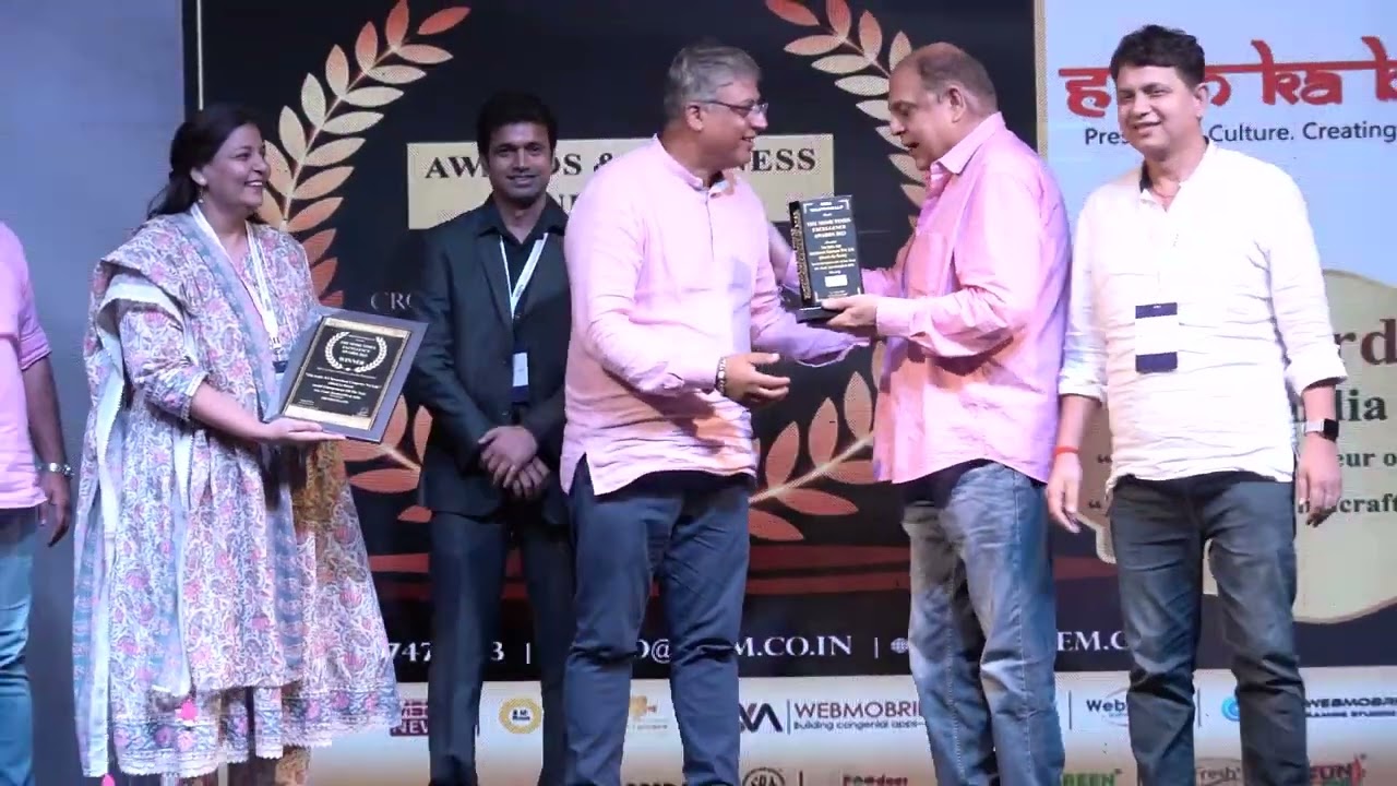 The India Art Investment Company Pvt Ltd. was awarded as Social Entrepreneur of The Year.