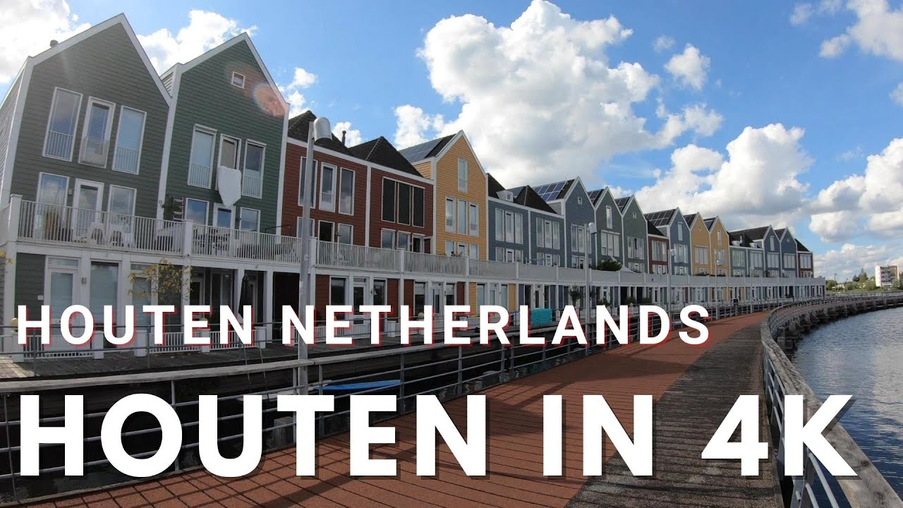 Houten Netherlands in 4K Cycling/Bicycle city in Netherlands YouTube