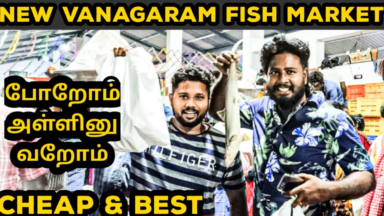 New Vanagaram Fish Market / Best wholesale fish market in Chennai