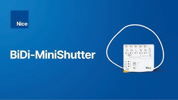 Configurer le BiDi-MiniShutter pour la gestion des volets roulants et des stores