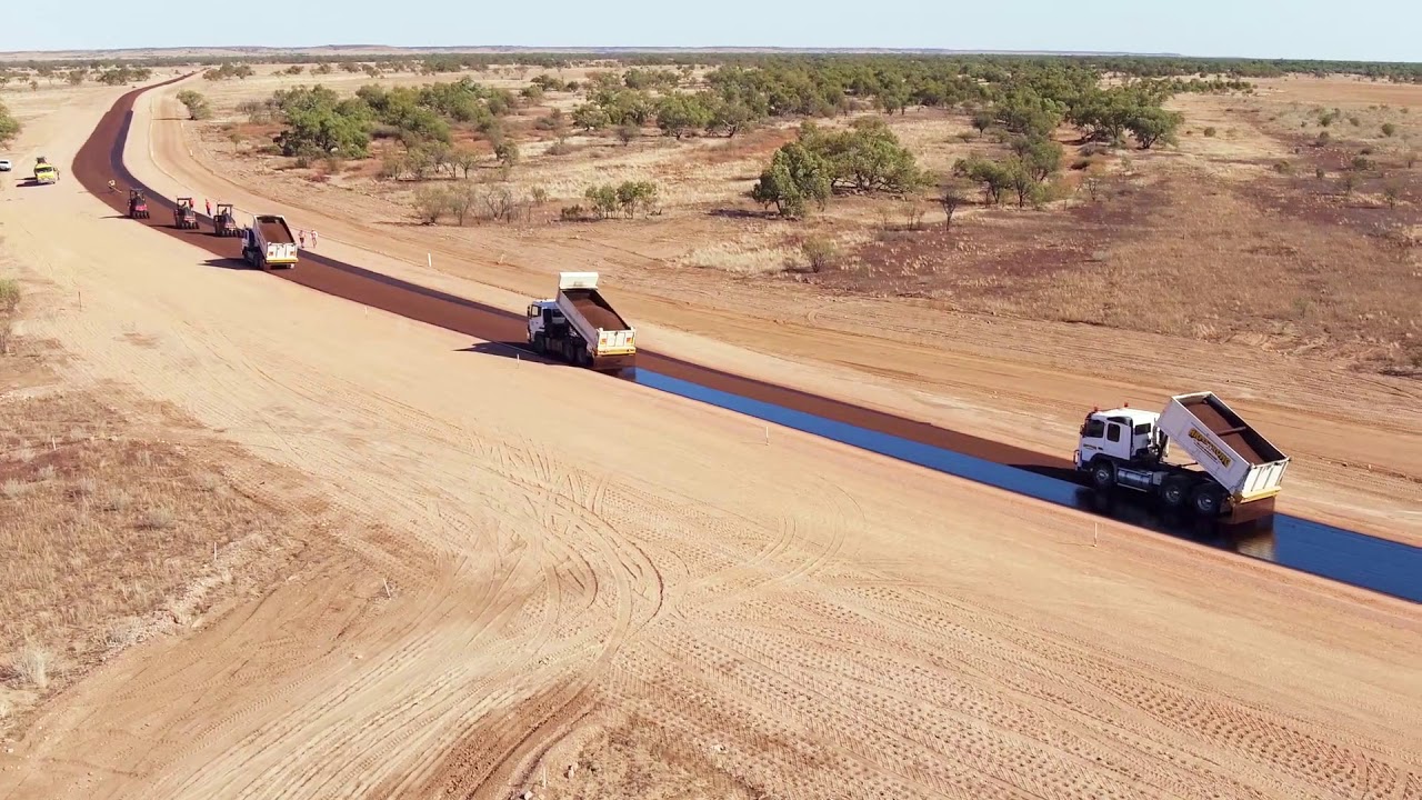Outback Road Sealing Works YouTube