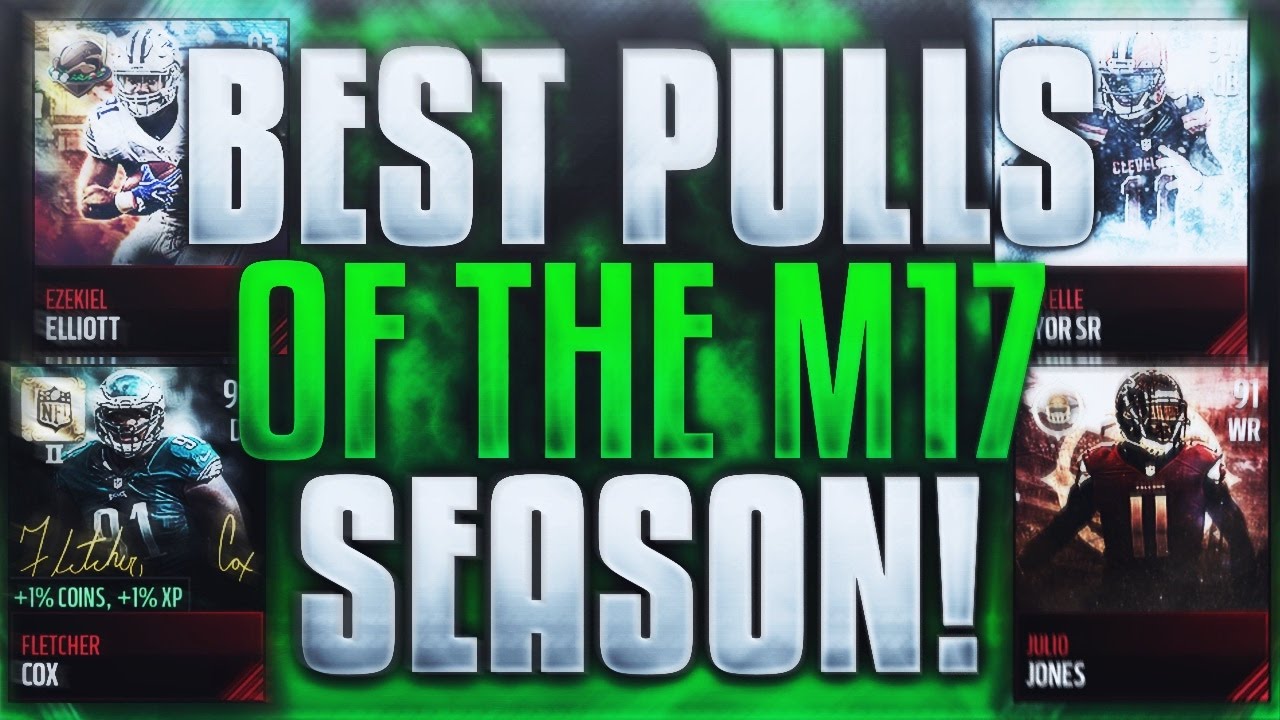 MY BEST PULLS & REACTIONS OF THE MADDEN MOBILE 17 SEASON! End of 2016 Montage