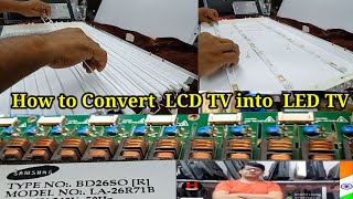 How to convert LCD TV Into LED TV// Samsung LCD TV Convert LED TV //Convert LCD TV to LED TV