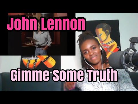 African Girl Reaction To Gimme Some Truth (live vocal out-take)