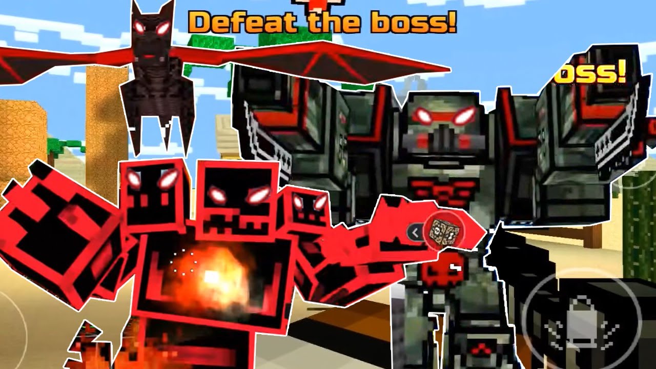 Убийство каждого босса в Pixel Gun 3D