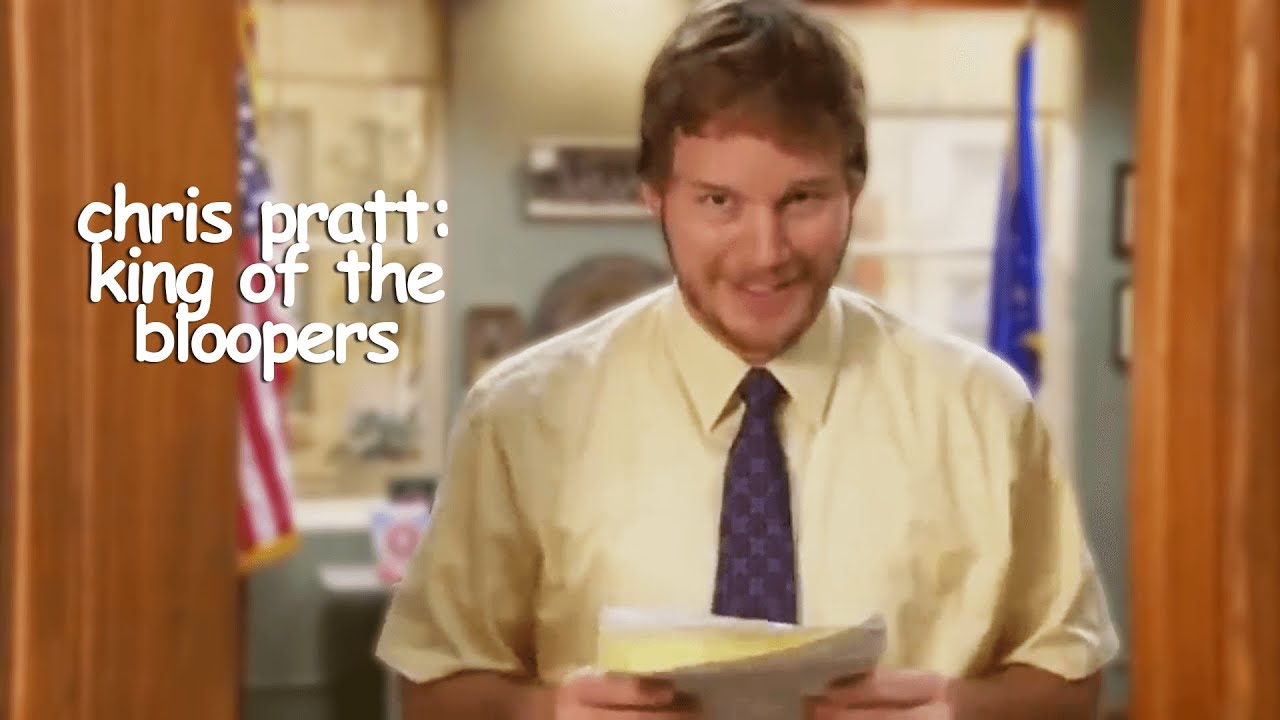 chris pratt's best bloopers and improvised lines | parks and recreation |  Comedy Bites - YouTube
