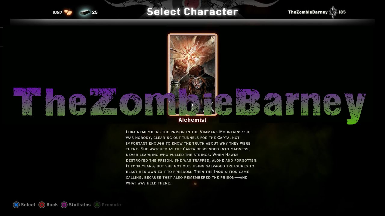 Dragon Age Inquisition: Multiplayer - Alchemist - My Level 20 Build