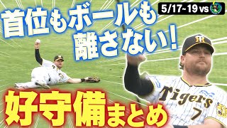 【首位がっちりキープ！】単独首位！ヤクルト3連戦での好守備をまとめました！試合の無い日も退屈させません！阪神タイガース密着！応援番組「虎バン」ABCテレビ公式チャンネル