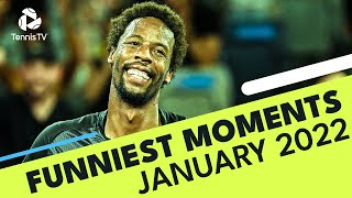 Bird Incidents, Flying Hats, Heads In Bins \& SO Much More | January 2022 ATP Funniest Tennis Moments