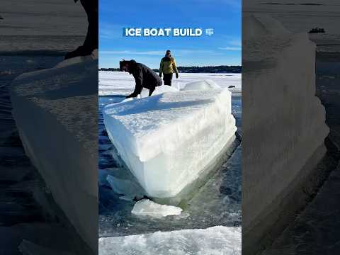 We built a boat from ice 🧊