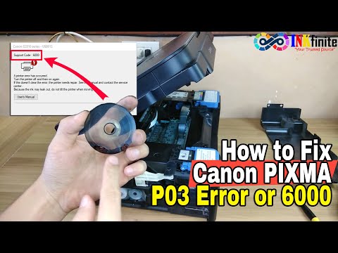 How to Fix Canon G2010 Series P03 Error and Support Code 6000 | INKfinite