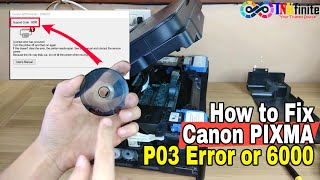How to Fix Canon G2010 Series P03 Error and Support Code 6000 | INKfinite