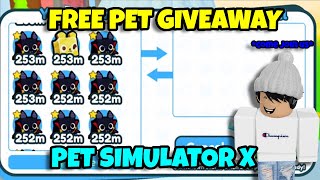 Pet Simulator X giveaway live! (Roblox Live)