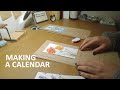手作りカレンダーの作り方 /How to make a calendar as a present!
