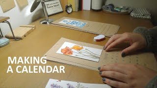 手作りカレンダーの作り方 /How to make a calendar as a present!