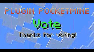 Plugin pocketmine Vote