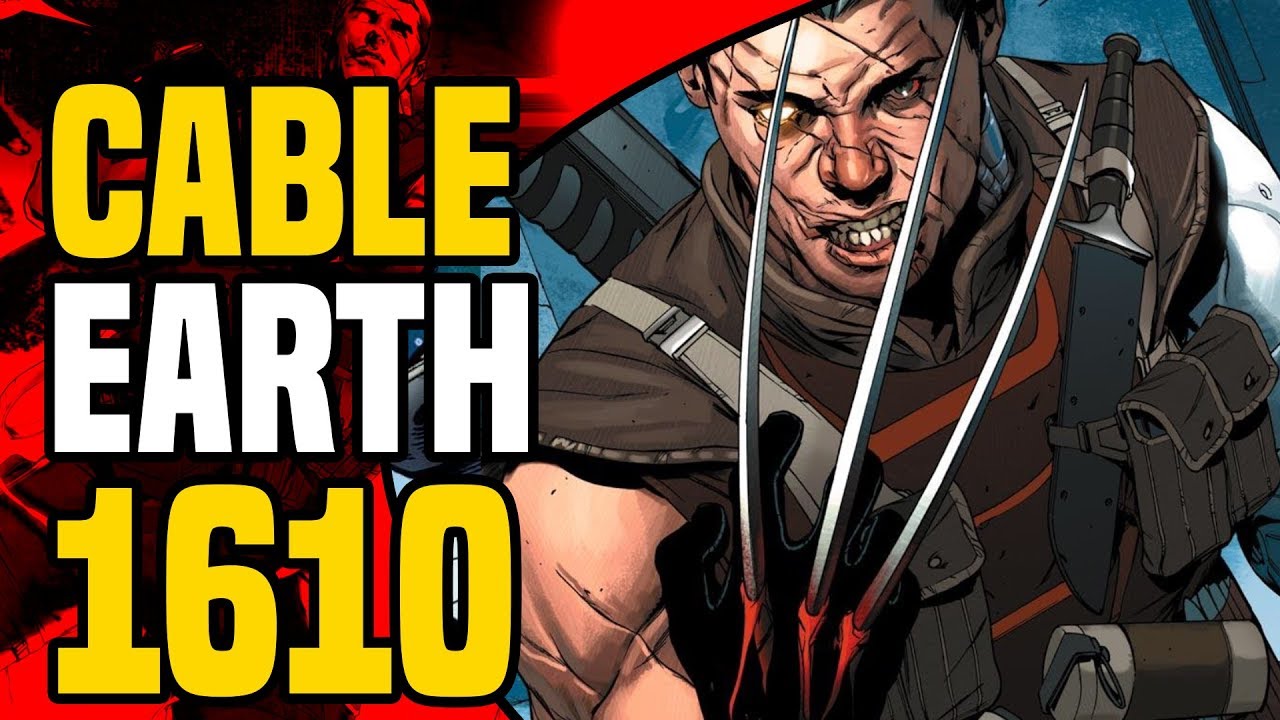 Cable Earth 1610 Cable With Adamantium Claws And Domino Uses Her
