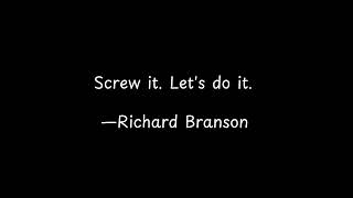 Screw it  Let&#39;s do it