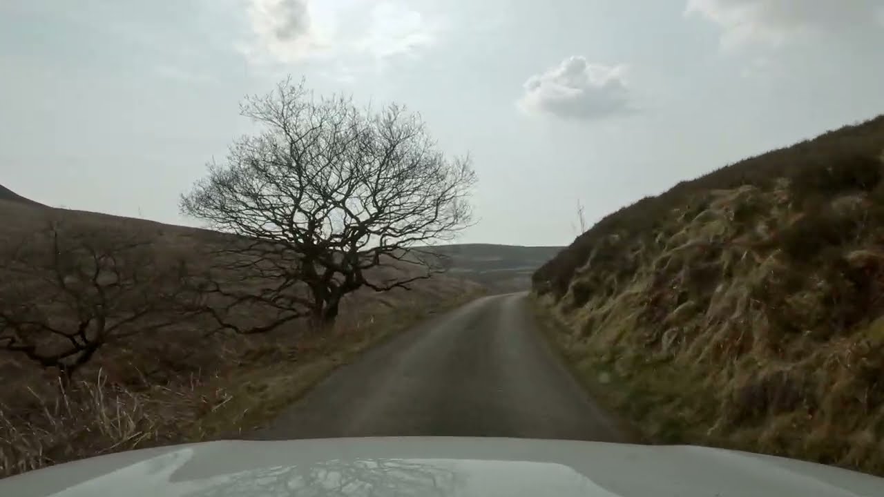 Drive along the Cat and Fiddle, Buxton to Macclesfield, English Countryside 4K