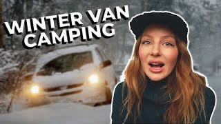 WINTER VAN LIFE in -25°?! DEATHLY COLD... skiing the Powder Highway Ep. 2