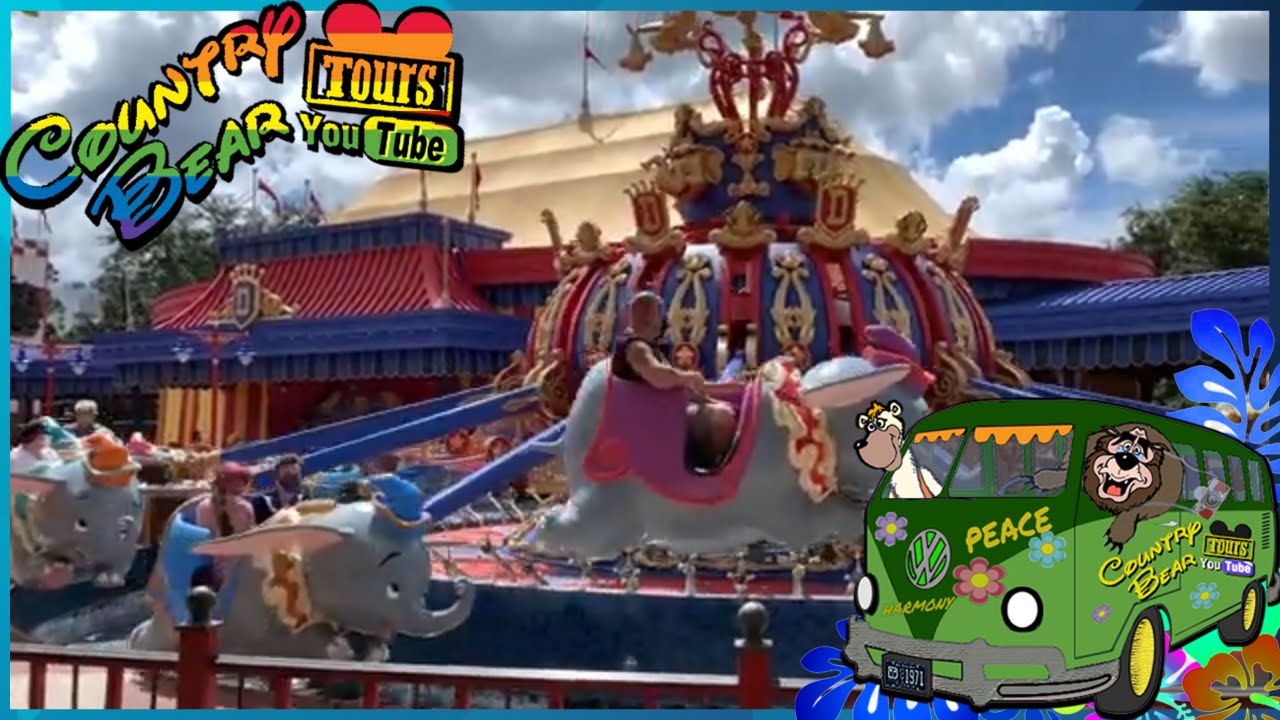 Dumbo The Flying Elephant Ride at The Magic Kingdom - Off Ride - Disney World 2021