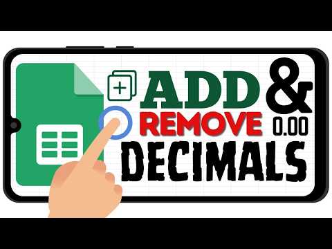 Insert and Remove the Decimal Points to Numbers | Google Sheets App