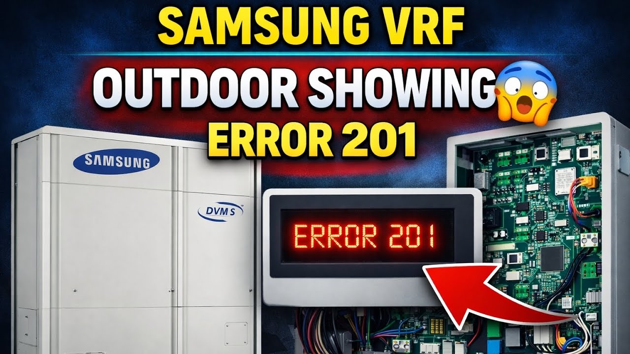  Samsung VRF Error 201 Code aa rha hai 😨| Real Reason & Complete Solution