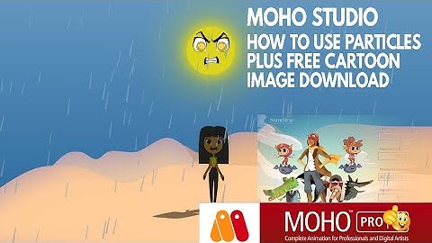 How To Use Particles | Free cartoon image download | How To Animate In Moho Studio