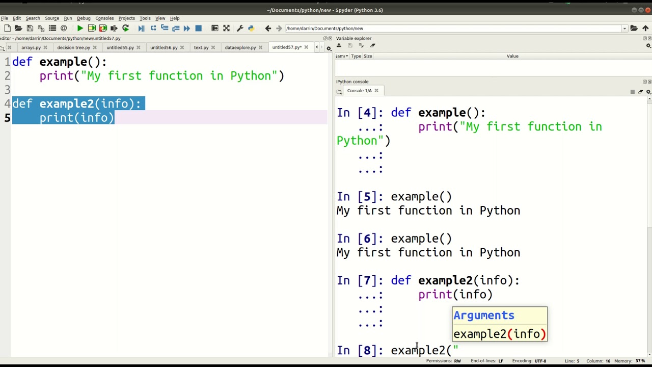 Src functions python