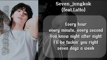 Jungkook ' Seven (feat.Latto)' explicit.ver lyrics #jungkook #seven #정국 #latto