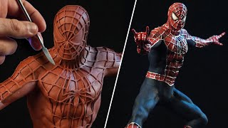 Sculpting SPIDERMAN  [ Tobey Maguire ]  Timelapse