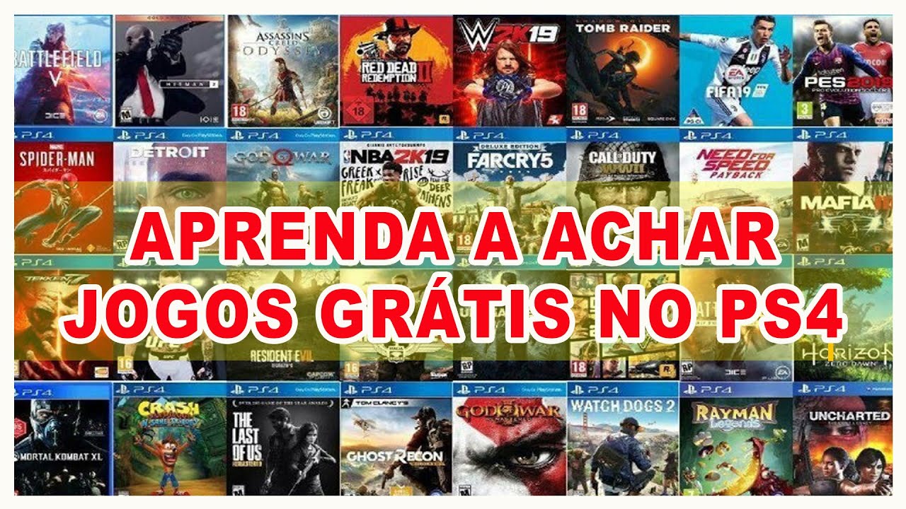 DICA: ACHE TODOS OS JOGOS GRÁTIS DO PS4! 