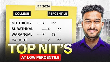 JEE Mains 2026: Final Percentile Targets for Every NIT (Category-Wise)