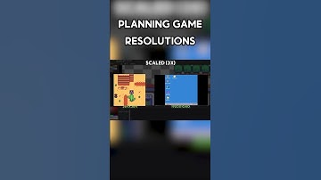 Video Game Resolutions #gamedev