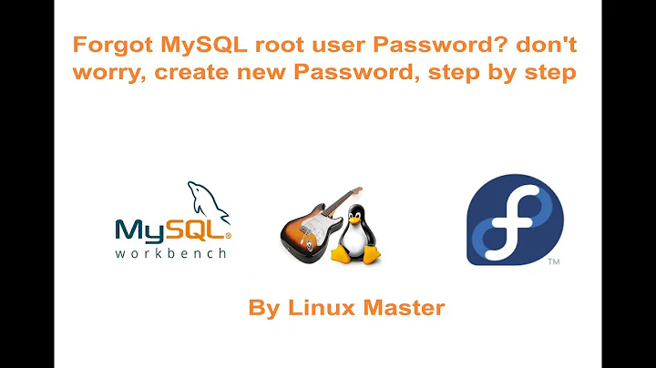 Forgot MySQL root user Password?, don't worry, create new Password, step by step