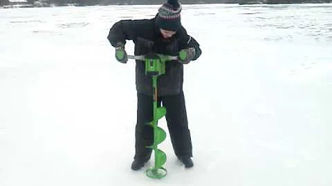 ION auger, so easy an 11yr old can do it!