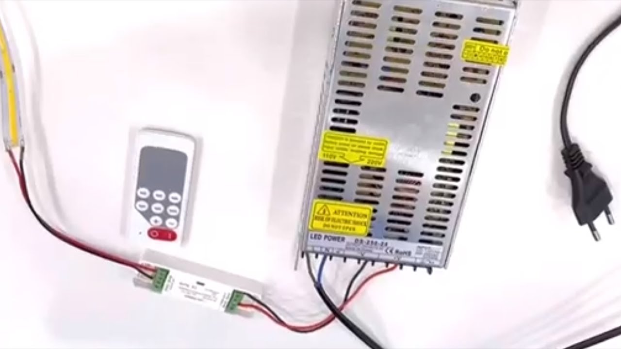 How to connect LED strip light? YouTube
