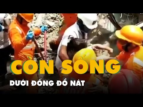 Phát hiện bé trai 4 tuổi còn sống dưới đống đổ nát của một tòa nhà