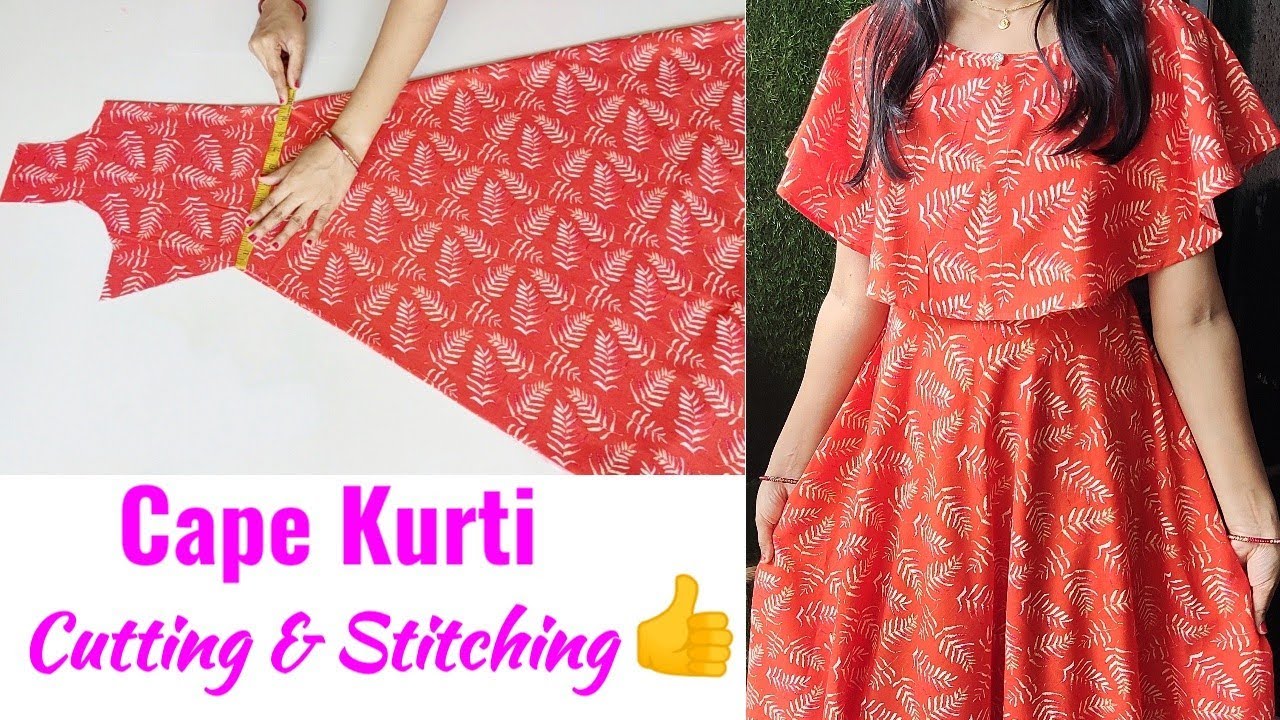 Ladies kurta cutting and stitching in easy way - YouTube