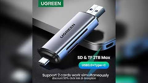 UGREEN Card Reader USB3.0&USB C to SD MicroSD TF Thunderbolt 3 for PC  Discount 50%