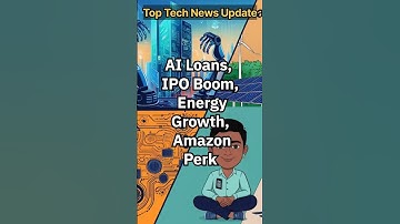 Tech News Update: AI Loans, IPO Boom, Energy Growth, and Amazon Perks! #shorts