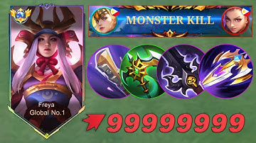 FREYA REVAMP TRY TRINITY BUILD FOR MAX PASSIVE!!! ( MUST TRY ) FREYA BEST BUILD 2025 - MLBB